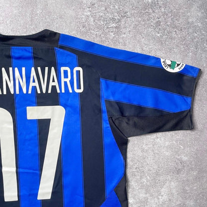 【正規品2003-2004 NIKE Inter Milan home Cannavaro #17】