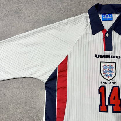 【イングランド代表/Jチャンバース/選手支給実使用/XLサイズ/1999U20W杯ホーム】1997-1999シーズン