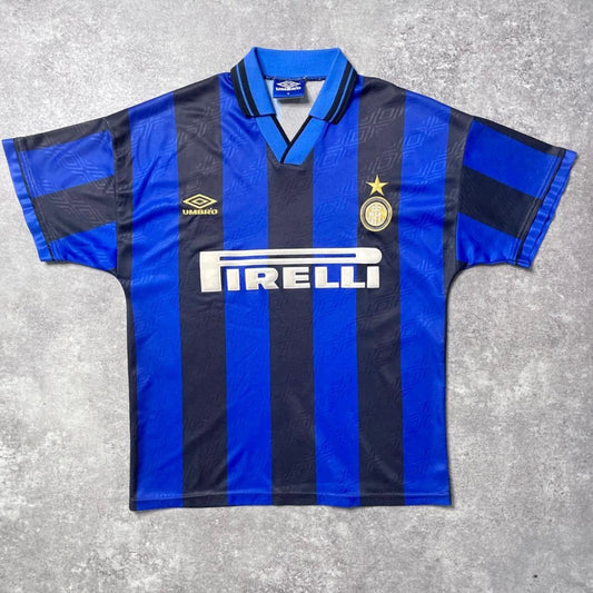 【正規品1995-1996 UMBRO Inter Milan home shirt】