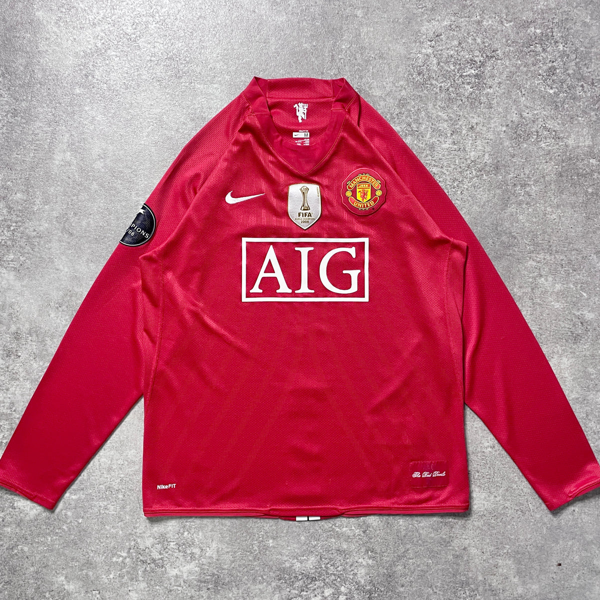 【正規品2007-2009 NIKE Manchester United UCL home L/S C.Ronaldo #7】