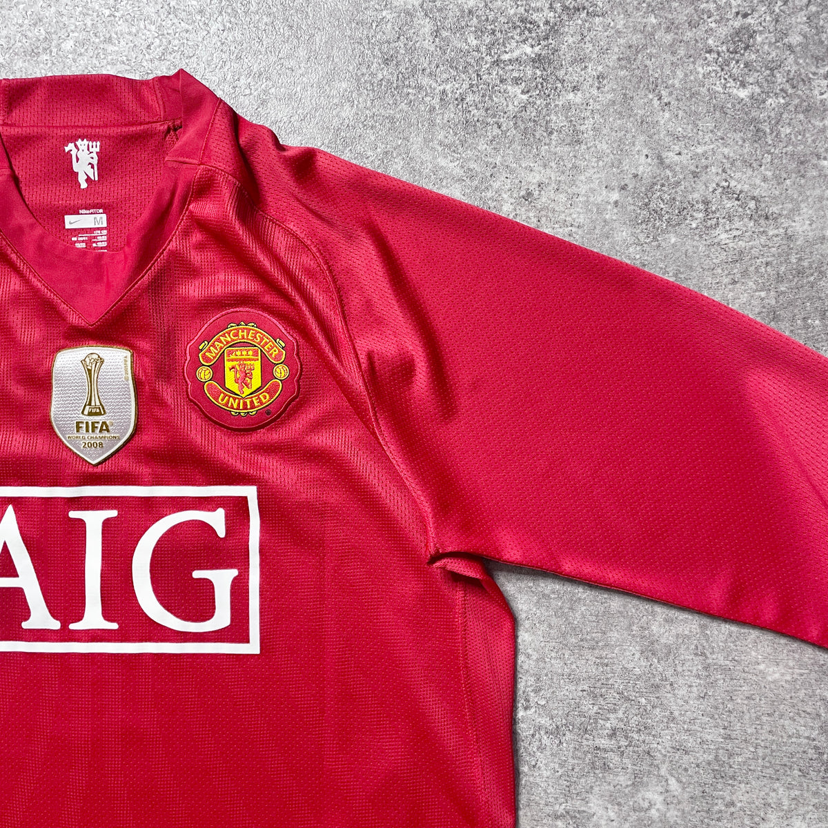 【正規品2007-2009 NIKE Manchester United UCL home L/S C.Ronaldo #7】