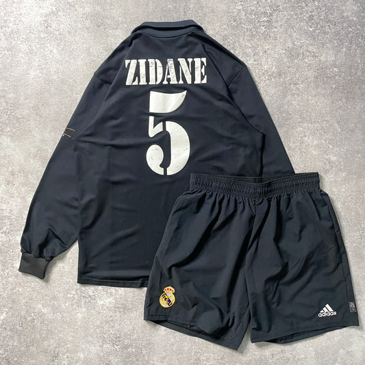 【正規品2001-2002 adidas Real Madrid away L/S ZIDANE #5】
