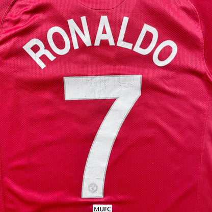 【正規品2007-2009 NIKE Manchester United UCL home L/S C.Ronaldo #7】