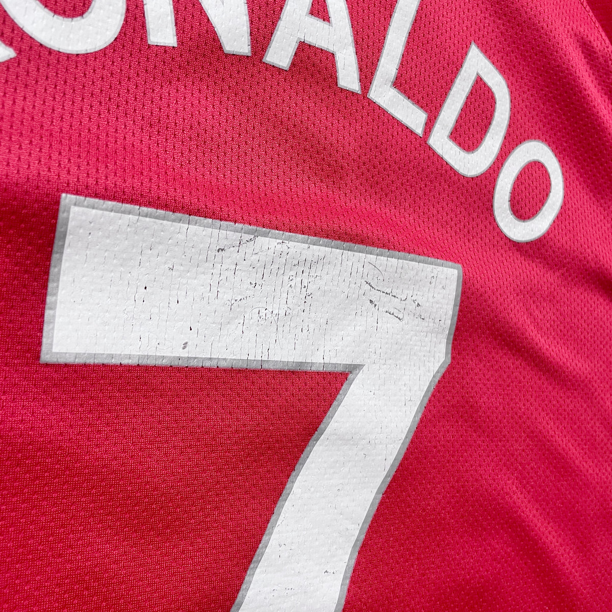 【正規品2007-2009 NIKE Manchester United UCL home L/S C.Ronaldo #7】