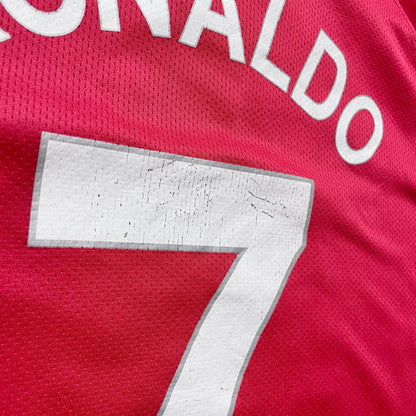 【正規品2007-2009 NIKE Manchester United UCL home L/S C.Ronaldo #7】