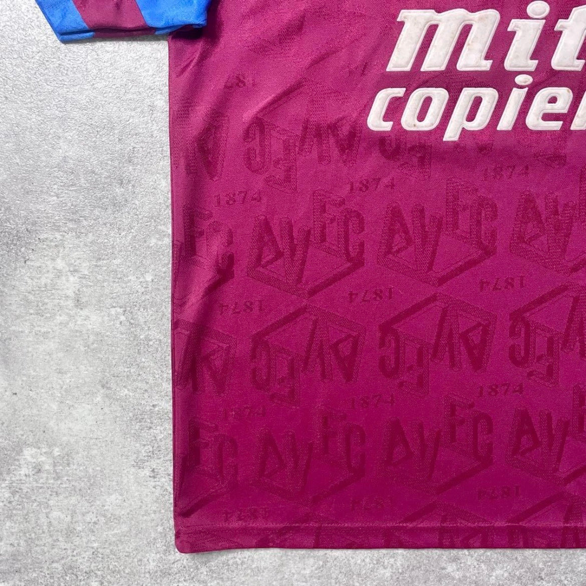 【正規品1992-1993 Umbro Aston Villa home shirt】