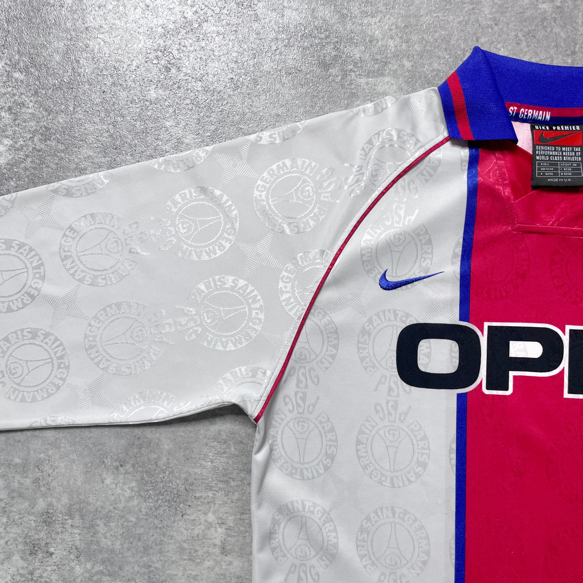 【正規選手支給品1996-1997 NIKE Paris Saint-Germain away L/S shirt】