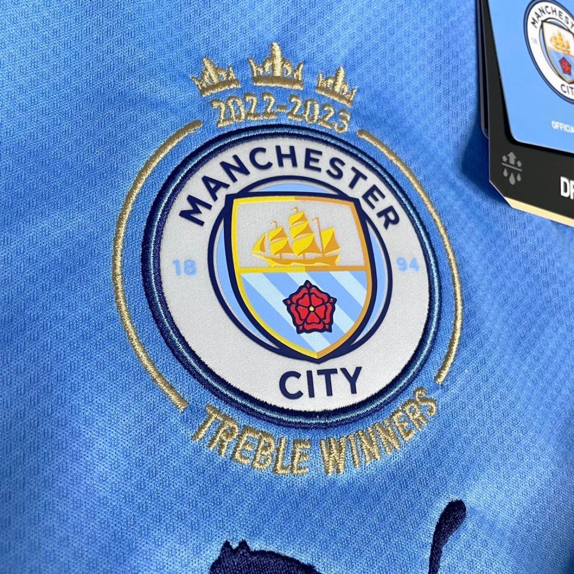 【BNWT正規品2022-2023 PUMA Manchester City home treble anniversary shirt】
