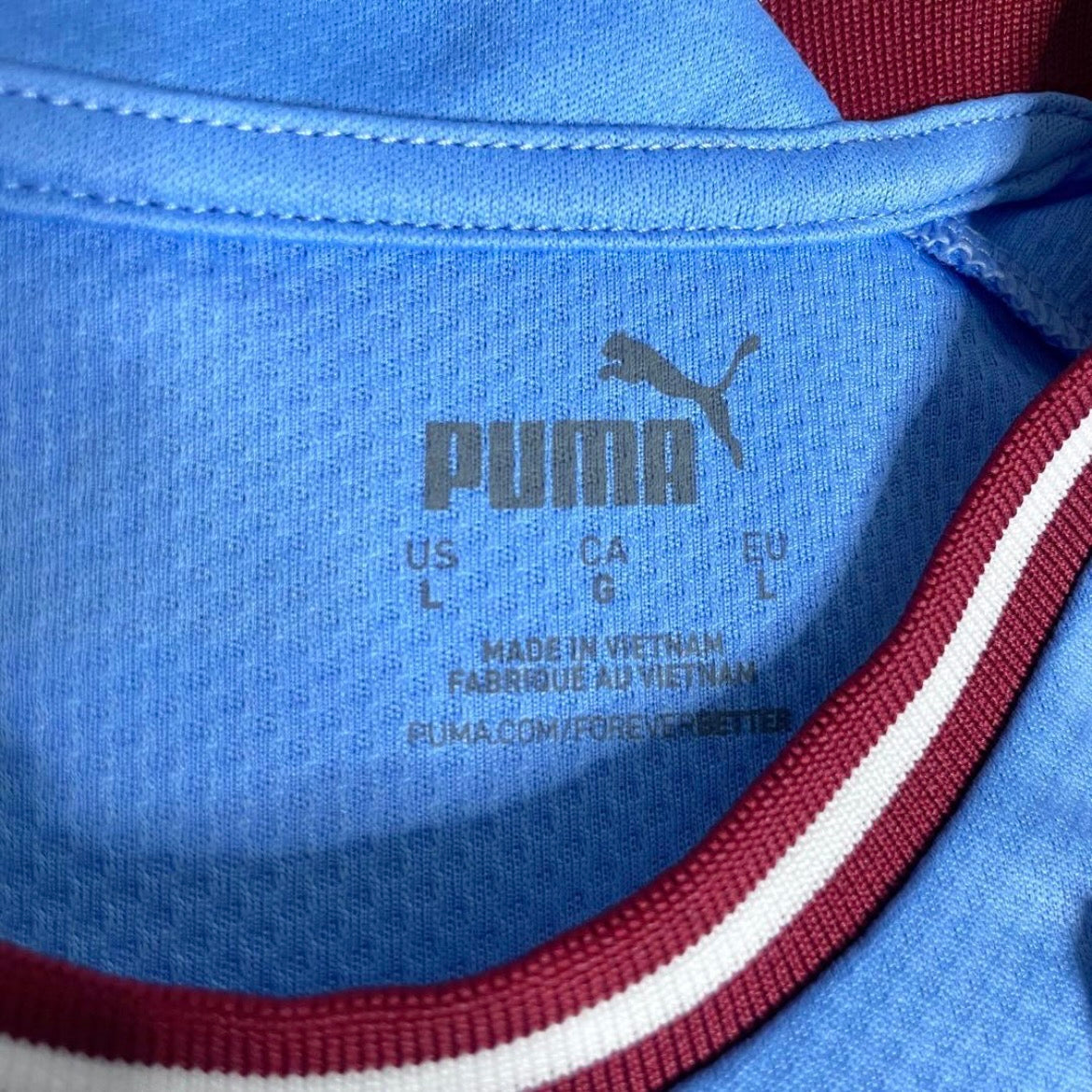 【BNWT正規品2022-2023 PUMA Manchester City home treble anniversary shirt】