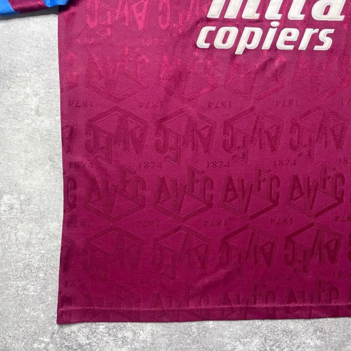 【正規品1992-1993 Umbro Aston Villa home shirt】