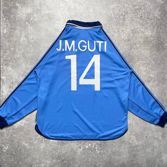【正規品1999-2001 adidas Real Madrid 3rd L/S GUTI #14】