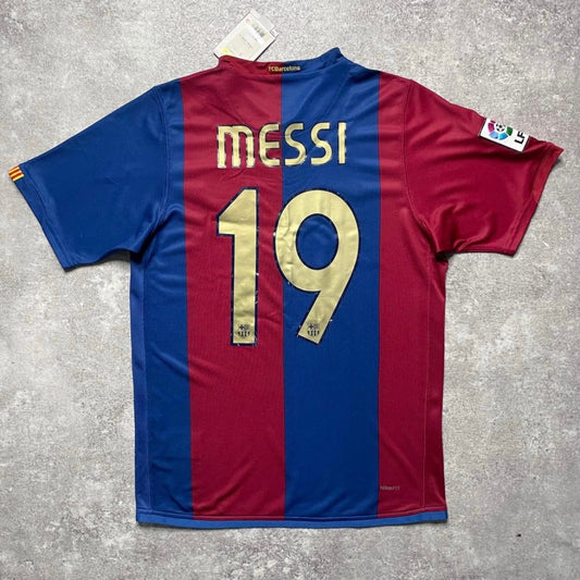 【BNWT正規品2006-2007 NIKE Barcelona home Messi #19】
