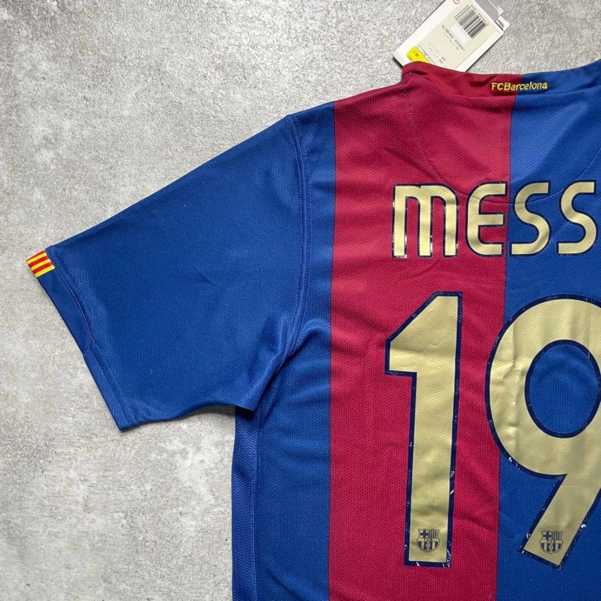 【BNWT正規品2006-2007 NIKE Barcelona home Messi #19】