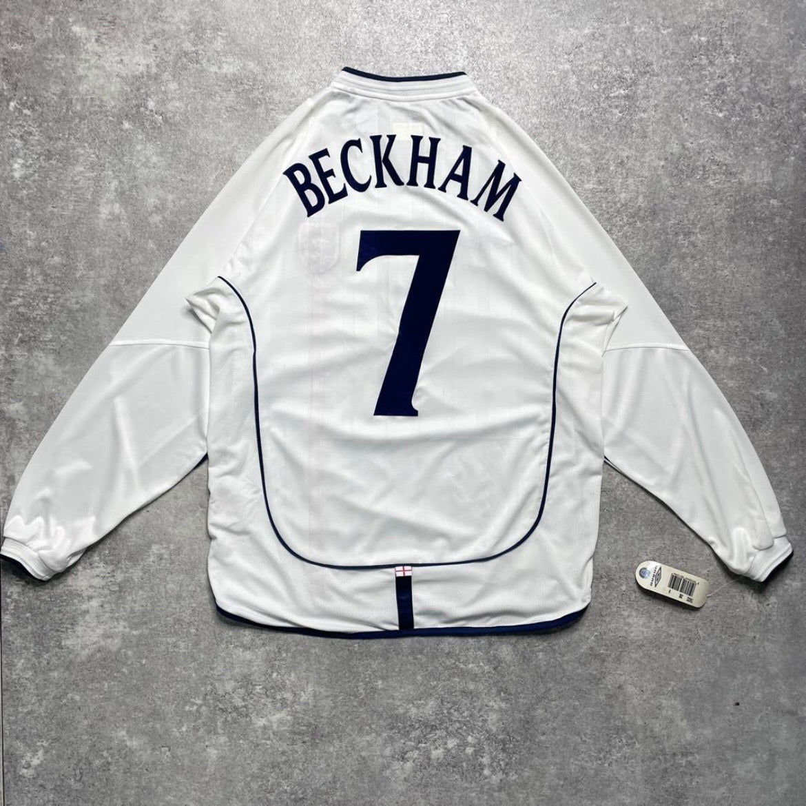 【BNWT正規品2001-2003 UMBRO England Home L/S Beckham #7】