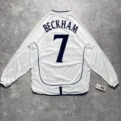 【BNWT正規品2001-2003 UMBRO England Home L/S Beckham #7】