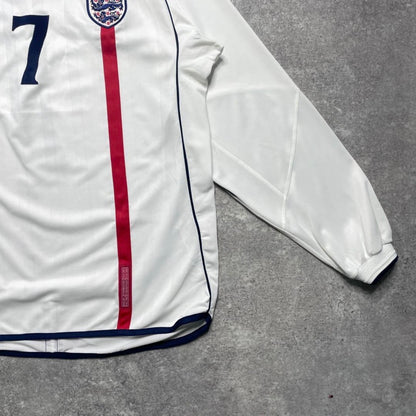 【BNWT正規品2001-2003 UMBRO England Home L/S Beckham #7】