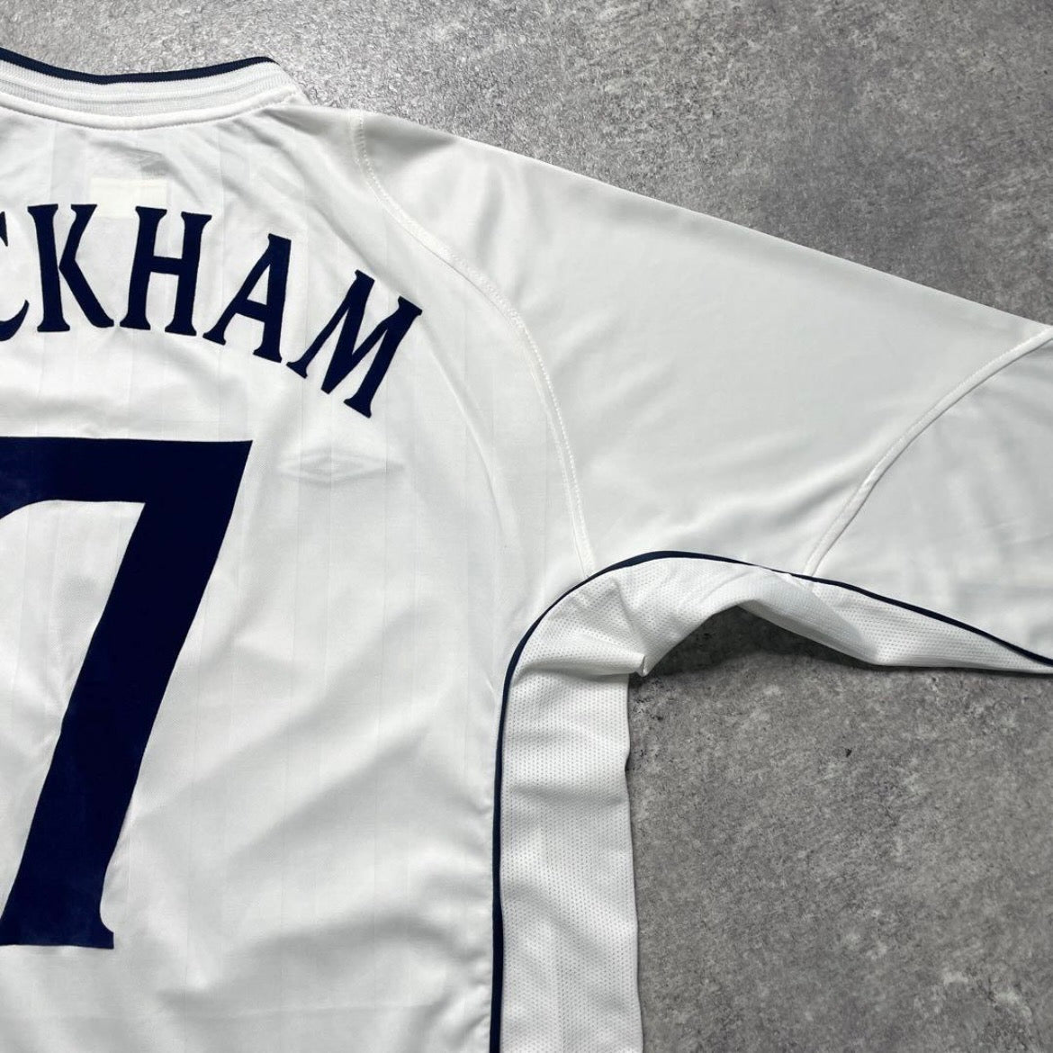 【BNWT正規品2001-2003 UMBRO England Home L/S Beckham #7】