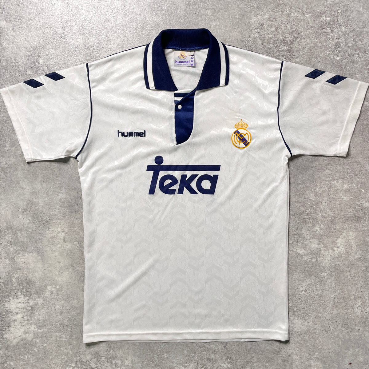 【正規品1992-1993 hummel Real Madrid home shirt】