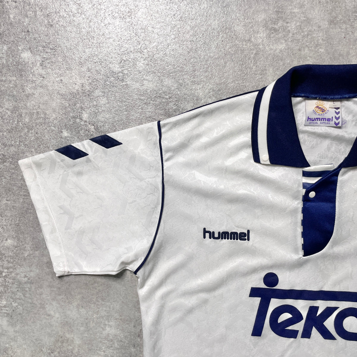 【正規品1992-1993 hummel Real Madrid home shirt】