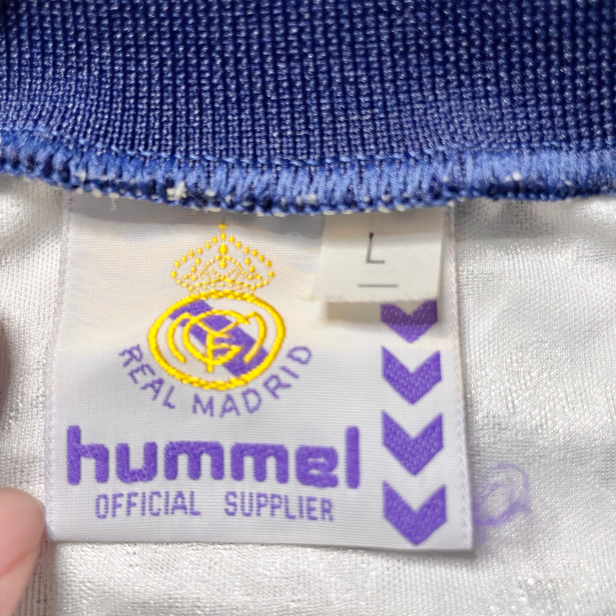 【正規品1992-1993 hummel Real Madrid home shirt】