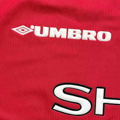 【正規品1998-1999 UMBRO Manchester United home treble Beckham#7】