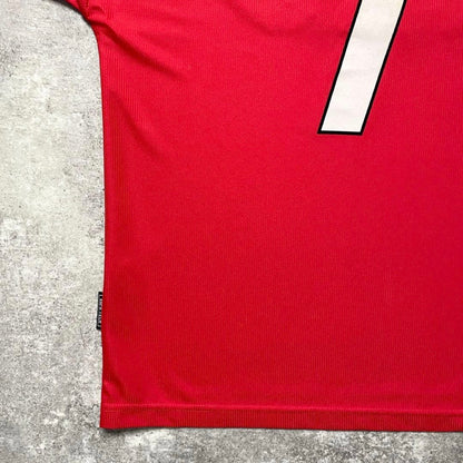 【正規品1998-1999 UMBRO Manchester United home treble Beckham#7】