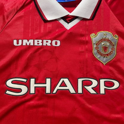 【正規品1998-1999 UMBRO Manchester United UCL home Beckham #7】