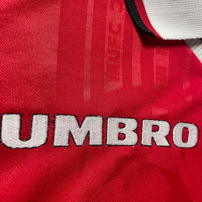 【正規品1998-1999 UMBRO Manchester United UCL home Beckham #7】