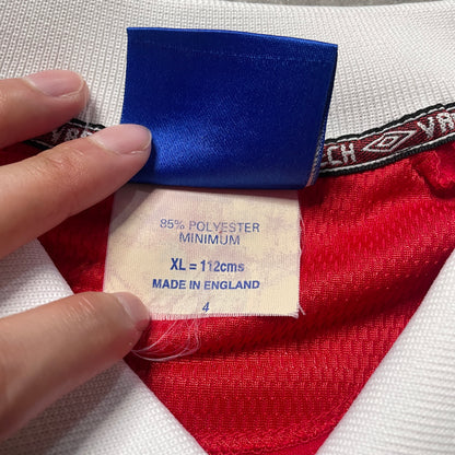 【正規品1998-1999 UMBRO Manchester United UCL home Beckham #7】