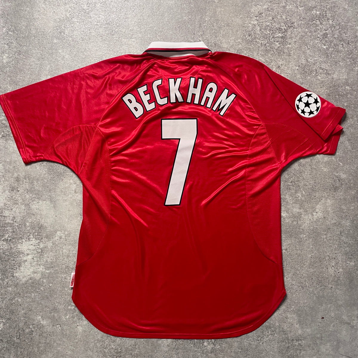 【正規品1998-1999 UMBRO Manchester United UCL home Beckham #7】