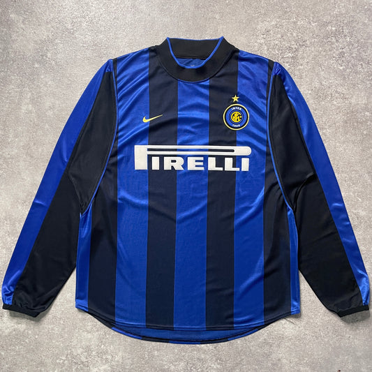 【正規品2000-2001 NIKE Inter Milan home L/S shirt】