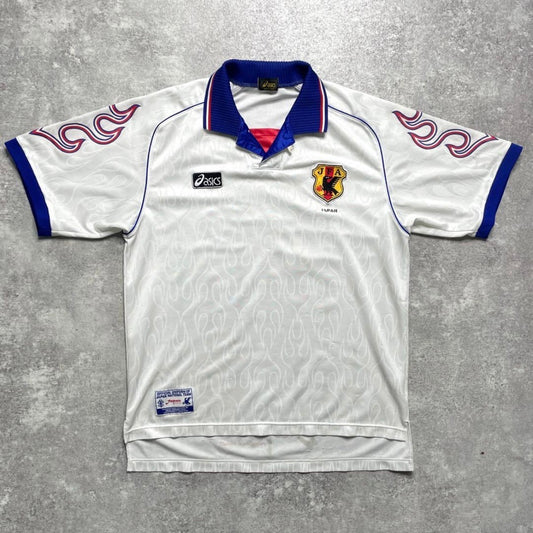 【正規品1998 asics JAPAN France World Cup away shirt】