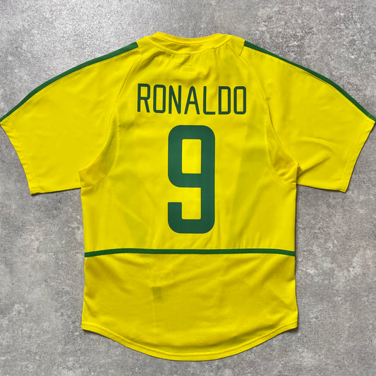 【正規品2002-2004 NIKE Brazil home RONALDO #9】