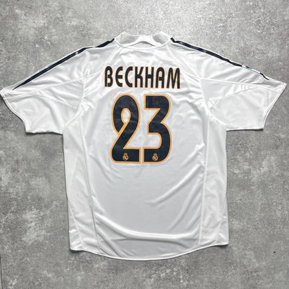 【正規品2004-2005 adidas Real Madrid home Beckham #23】