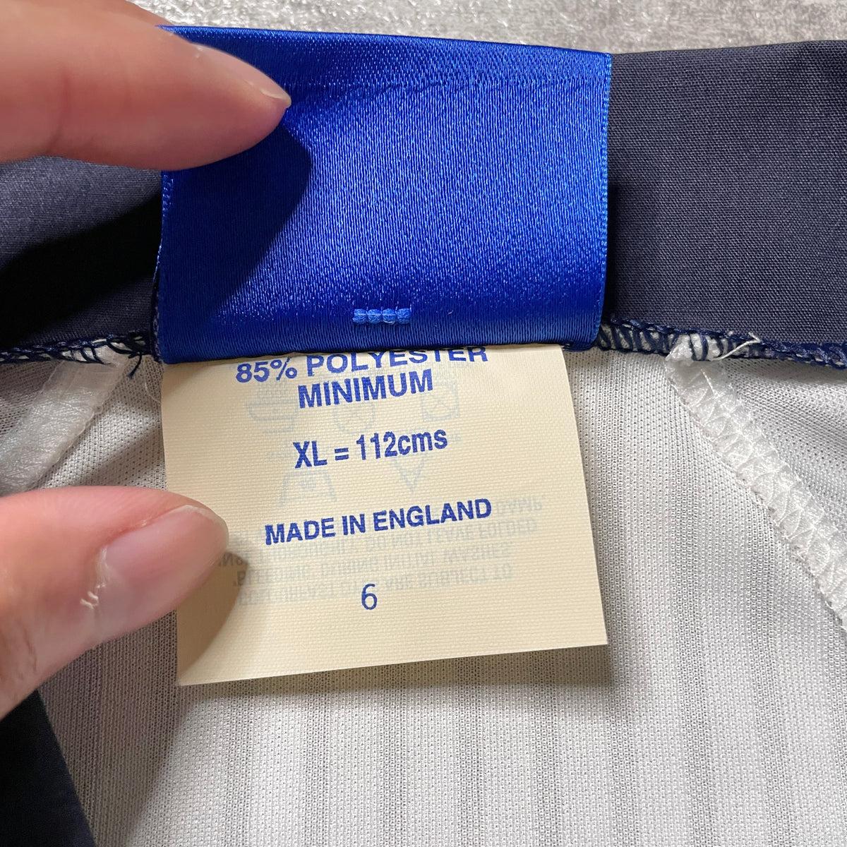 【正規選手支給品1998 UMBRO France World Cup England home L/S Beckham #7】