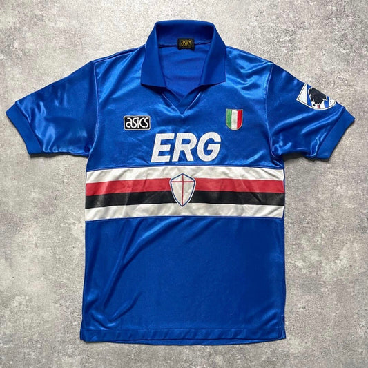 【正規品1992-1993 asics SAMPDORIA home shirt】