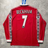 【BNWT正規品1998-2000 UMBRO Manchester United home L/S BECKHAM #7】