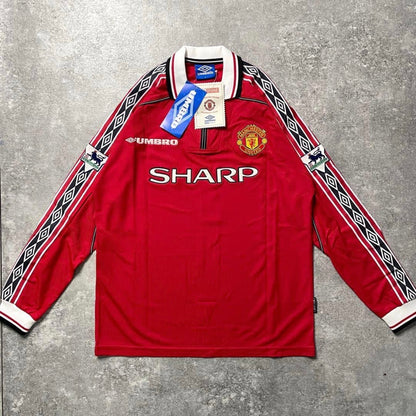 【BNWT正規品1998-2000 UMBRO Manchester United home L/S BECKHAM #7】