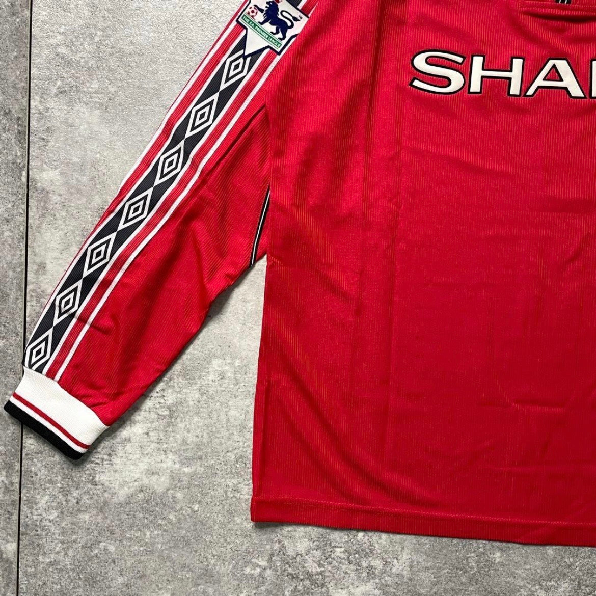 【BNWT正規品1998-2000 UMBRO Manchester United home L/S BECKHAM #7】