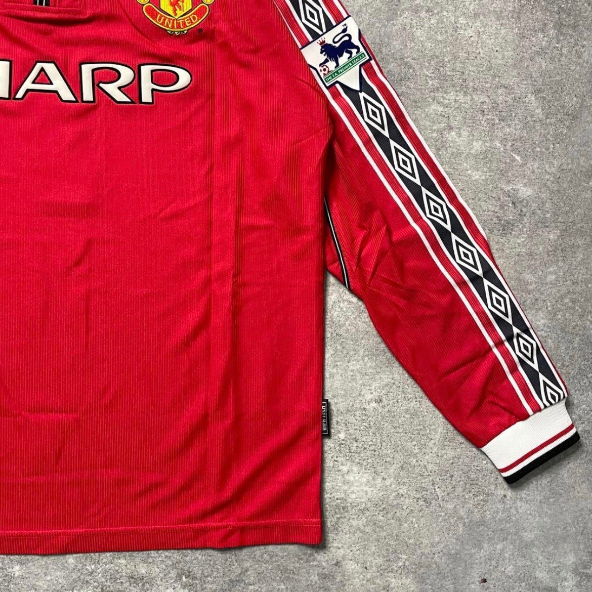 【BNWT正規品1998-2000 UMBRO Manchester United home L/S BECKHAM #7】