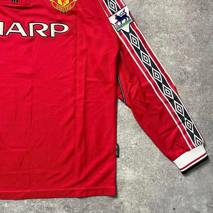 【BNWT正規品1998-2000 UMBRO Manchester United home L/S BECKHAM #7】