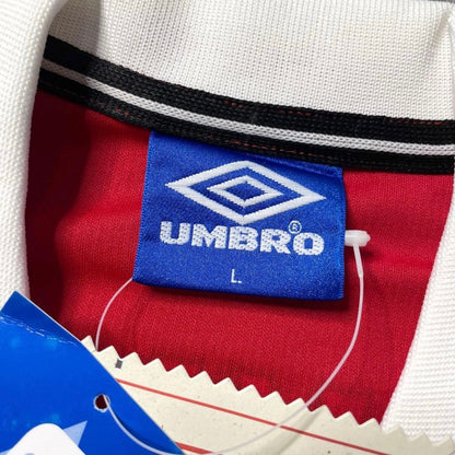【BNWT正規品1998-2000 UMBRO Manchester United home L/S BECKHAM #7】