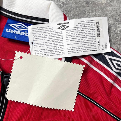 【BNWT正規品1998-2000 UMBRO Manchester United home L/S BECKHAM #7】