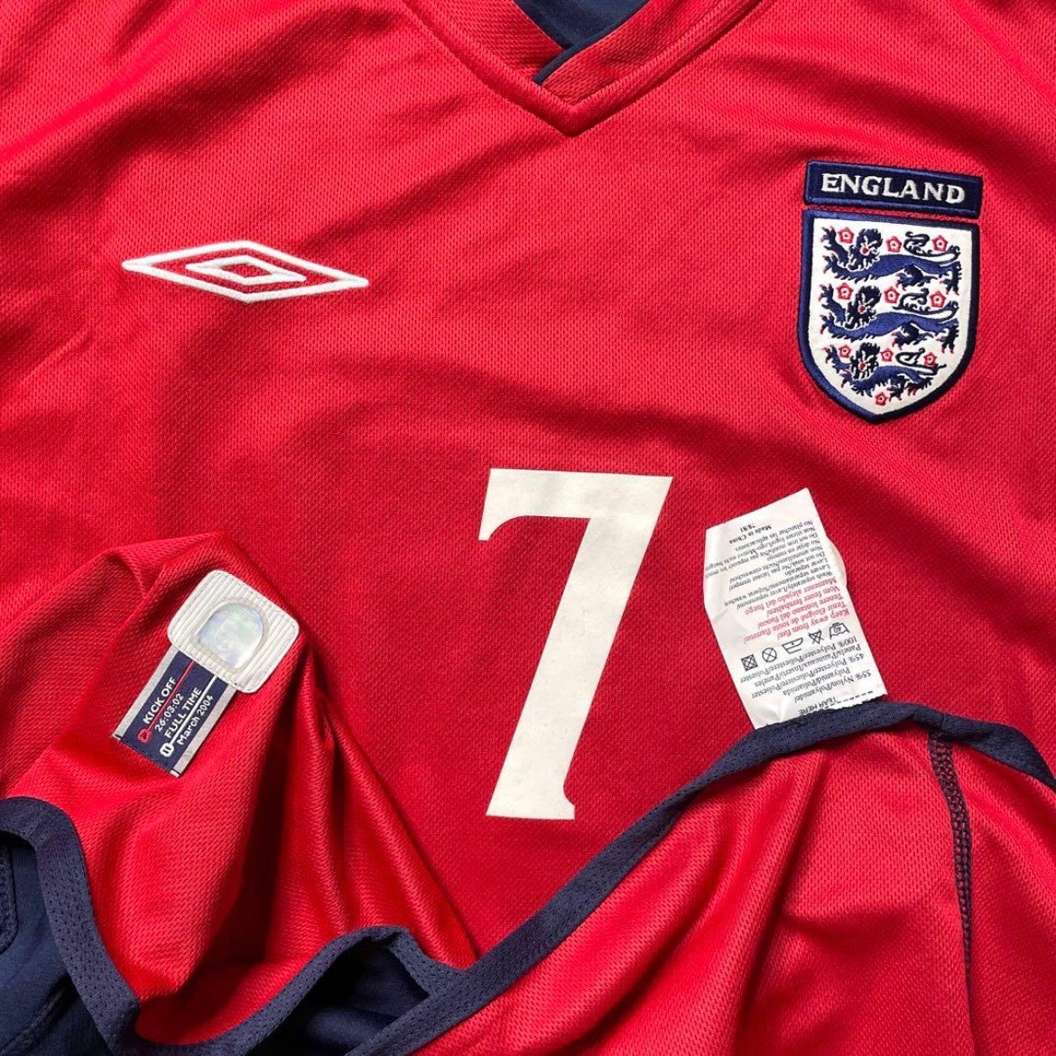 【BNWT正規品2001-2003 Umbro England away Beckham #7】