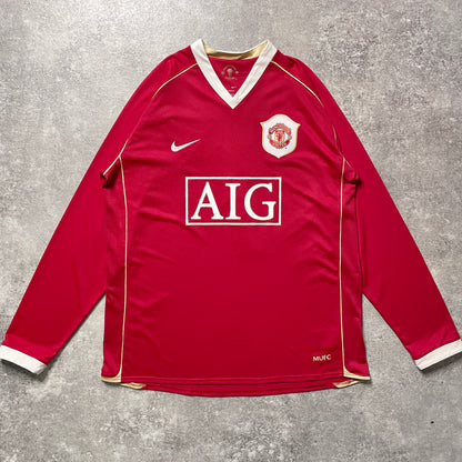 【正規品2006-2007 NIKE Manchester United home L/S RONALDO #7】