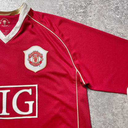 【正規品2006-2007 NIKE Manchester United home L/S RONALDO #7】