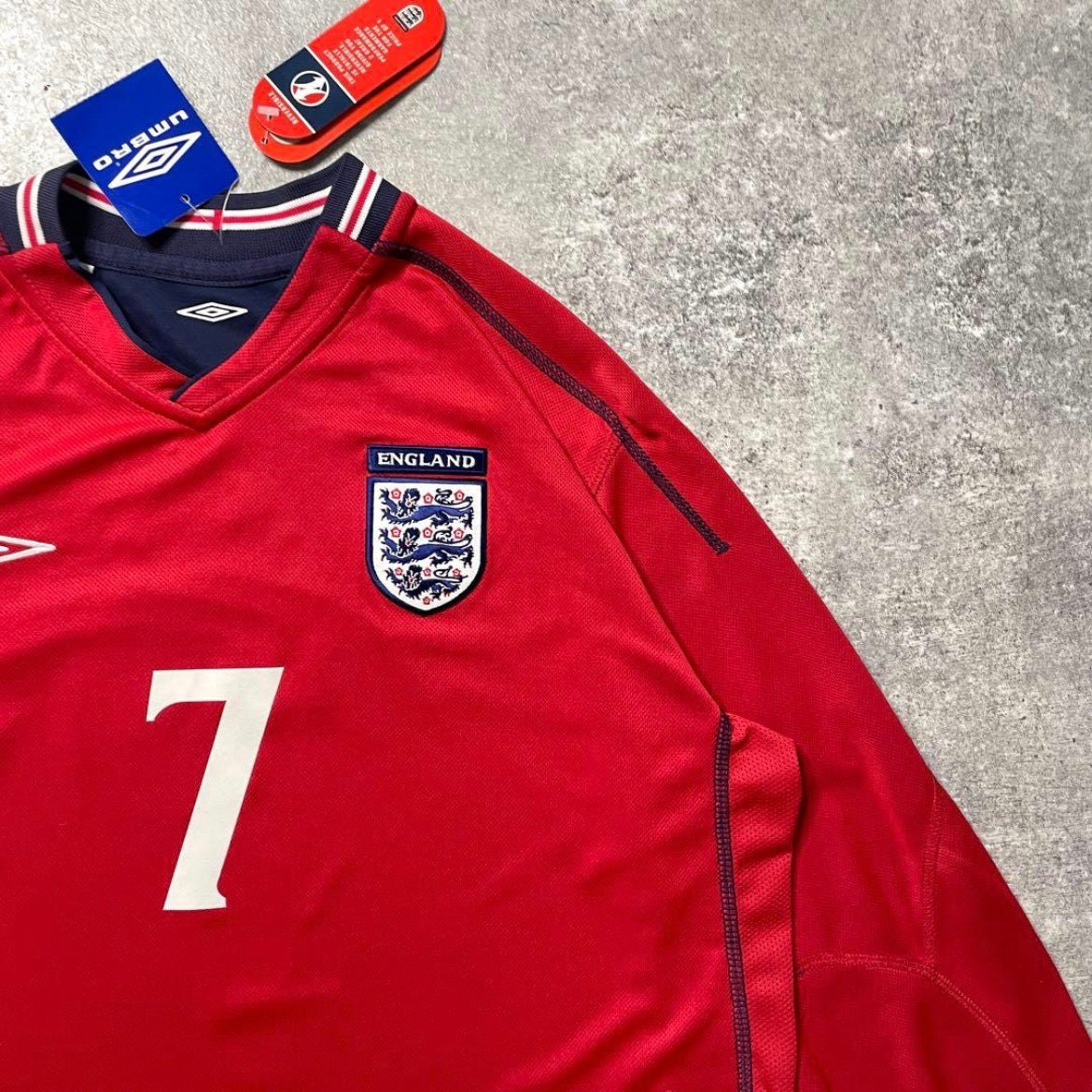 【BNWT正規品2001-2003 Umbro England away Beckham #7】