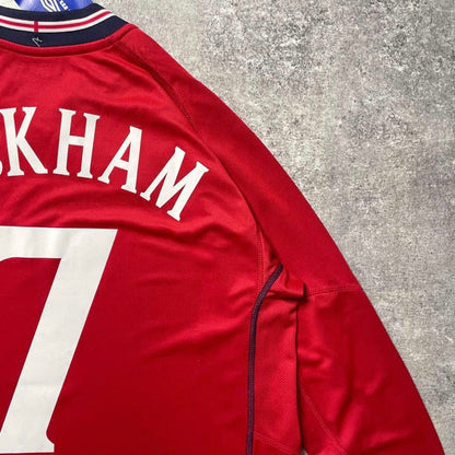 【BNWT正規品2001-2003 Umbro England away Beckham #7】