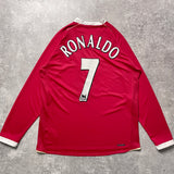 【正規品2006-2007 NIKE Manchester United home L/S RONALDO #7】