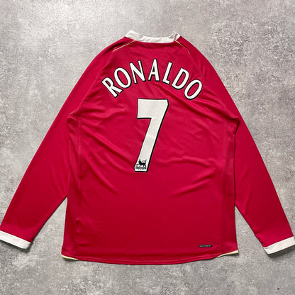 【正規品2006-2007 NIKE Manchester United home L/S RONALDO #7】
